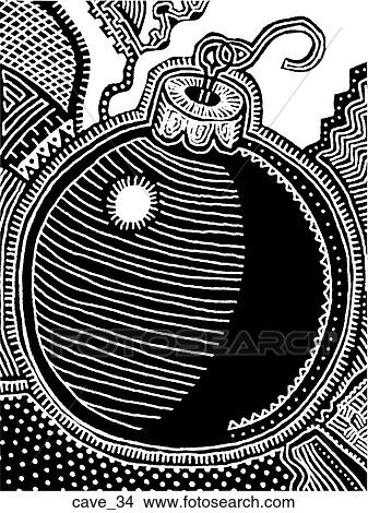 Stock Illustration - Christmas Tree - B&W. Fotosearch