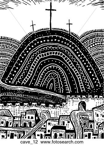 Easter Basket - B&W View Large Illustration Drawing - Easter Basket - B&W. Fotosearch