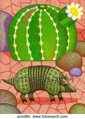 Armadillo View Large Illustration Stock Illustration - Armadillo. Fotosearch