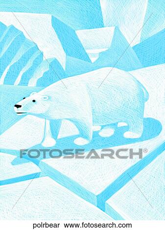 Polar Bear View Large Illustration Stock Illustration - Polar Bear. Fotosearch