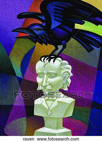 Raven View Large Illustration Stock Illustration - Raven. Fotosearch