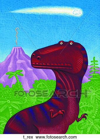 Stock Illustration - T Rex. Fotosearch