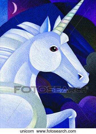 Unicorn View Large Illustration Stock Illustration - Unicorn. Fotosearch