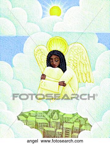 Drawing - Angel. Fotosearch