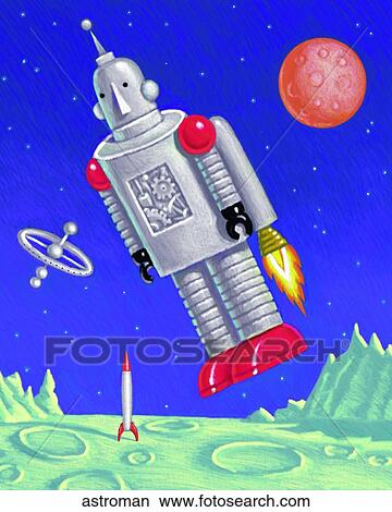Astroman View Large Illustration Stock Illustration - Astroman. Fotosearch