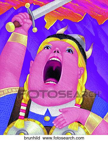Brunhilda View Large Illustration Clip Art - Brunhilda. Fotosearch