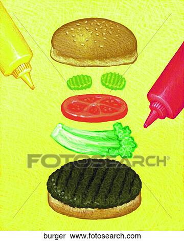 Stock Illustration - Burger. Fotosearch