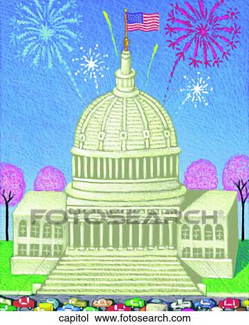 Drawing - Capitol. Fotosearch