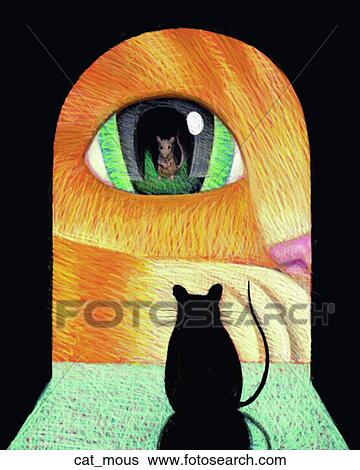 Stock Illustration - Cat Mouse. Fotosearch