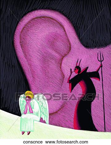 Conscience View Large Illustration Clip Art - Conscience. Fotosearch