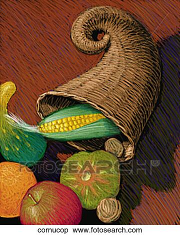 Stock Illustration - Cornucopia. Fotosearch