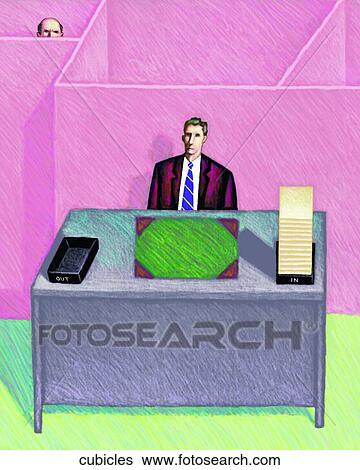 Stock Illustration - Cubicles. Fotosearch