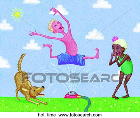 Hot Time View Large Illustration Clip Art - Hot Time. Fotosearch