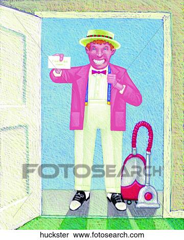 Huckster View Large Illustration Stock Illustration - Huckster. Fotosearch
