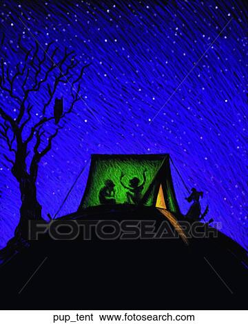 Pup Tent View Large Illustration Stock Illustration - Pup Tent. Fotosearch