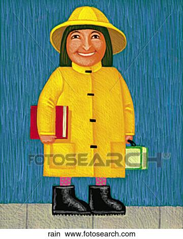 Rain View Large Illustration Stock Illustration - Rain. Fotosearch