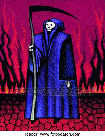Reaper View Large Illustration Stock Illustration - Reaper. Fotosearch