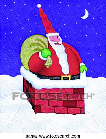 Clipart - Santa. Fotosearch