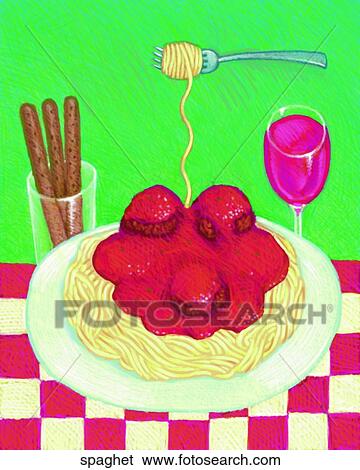 Spaghetti View Large Illustration Stock Illustration - Spaghetti. Fotosearch