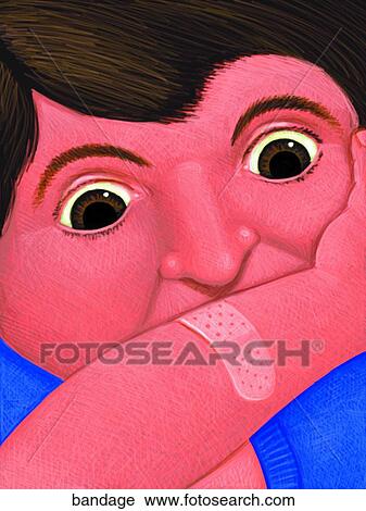 Bandage View Large Illustration Clip Art - Bandage. Fotosearch