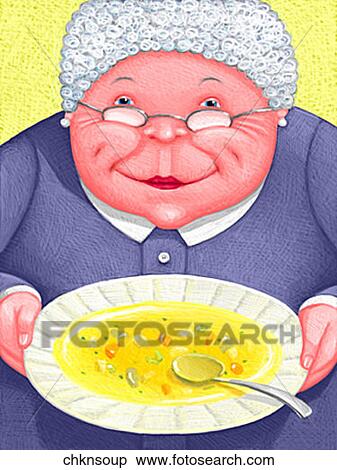 Stock Illustration - Chicken Soup. Fotosearch