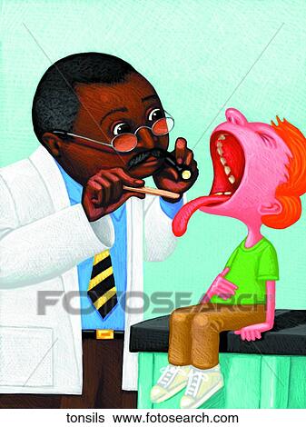Tonsils View Large Illustration Stock Illustration - Tonsils. Fotosearch