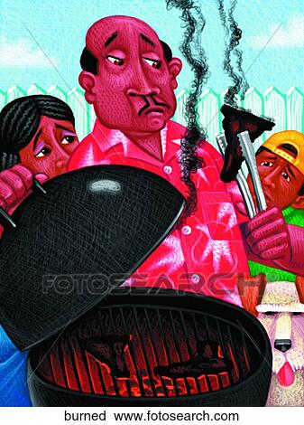 Clip Art - Burned. Fotosearch
