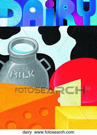 Dairy View Large Illustration Stock Illustration - Dairy. Fotosearch