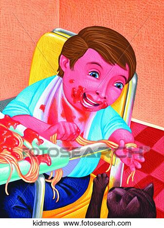 Kid Mess View Large Illustration Stock Illustration - Kid Mess. Fotosearch