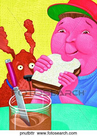 Peanut butter View Large Illustration Stock Illustration - Peanut butter. Fotosearch