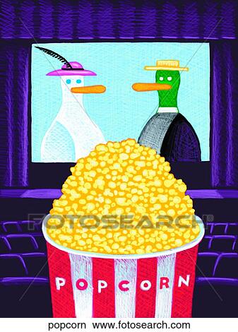 Popcorn View Large Illustration Stock Illustration - Popcorn. Fotosearch