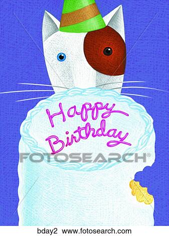 Birthdayday 2 View Large Illustration Drawing - Birthdayday 2. Fotosearch