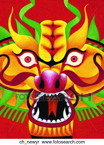 Chinese New Year View Large Illustration Stock Illustration - Chinese New Year. Fotosearch
