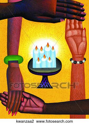 Kwanzaa 2 View Large Illustration Drawing - Kwanzaa 2. Fotosearch