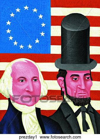 Presidents Day 1 View Large Illustration Clip Art - Presidents Day 1. Fotosearch