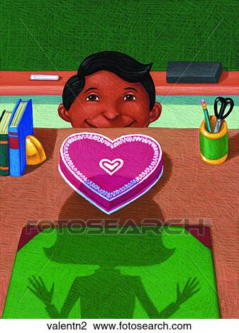 Drawing - Valentine 2. Fotosearch