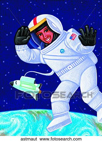 Astronaut View Large Illustration Stock Illustration - Astronaut. Fotosearch