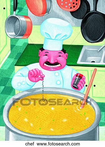 Chef View Large Illustration Clip Art - Chef. Fotosearch