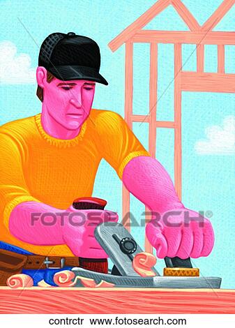 Contractor View Large Illustration Stock Illustration - Contractor. Fotosearch