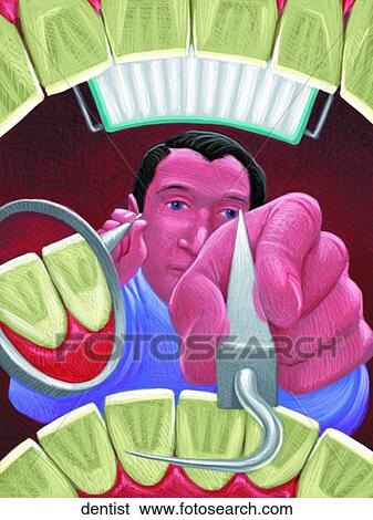 Dentist View Large Illustration Stock Illustration - Dentist. Fotosearch