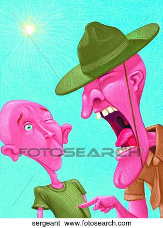 Stock Illustration - Drill Sergeant. Fotosearch