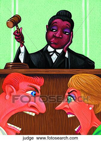 Judge View Large Illustration Clip Art - Judge. Fotosearch