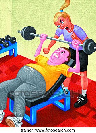 Personal Trainer Stock Illustration | trainer | Fotosearch