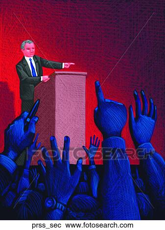 Clipart - Press Secretary. Fotosearch
