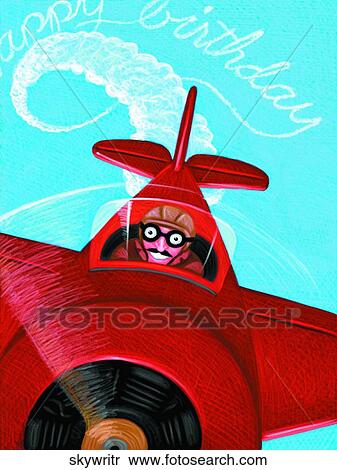 Stock Illustration - Skywriter. Fotosearch
