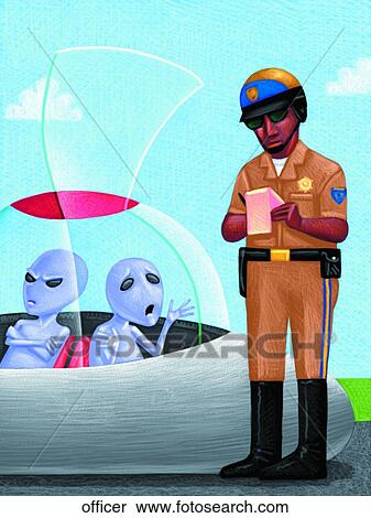 Traffic Officer View Large Illustration Stock Illustration - Traffic Officer. Fotosearch