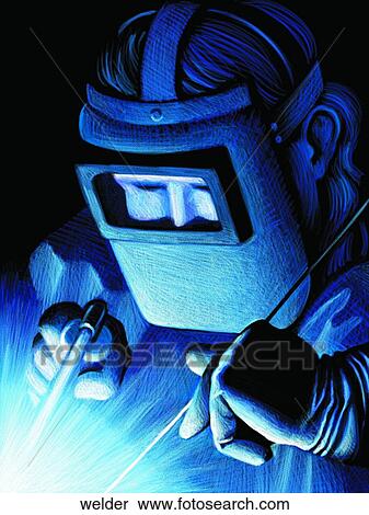 Welder View Large Illustration Stock Illustration - Welder. Fotosearch