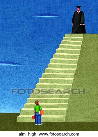 Aim High View Large Illustration Drawing - Aim High. Fotosearch