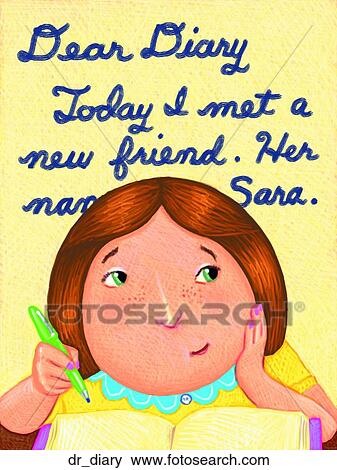 Dear Diary View Large Illustration Stock Illustration - Dear Diary. Fotosearch