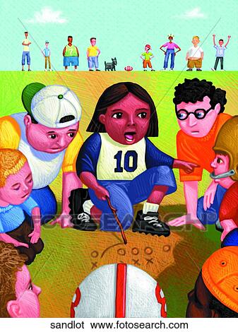 Stock Illustration - Sandlot. Fotosearch